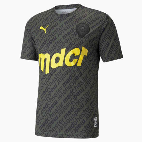 Puma MAN CITY x MDCR Soccer Jersey Herre Svarte | 195EYQUGL