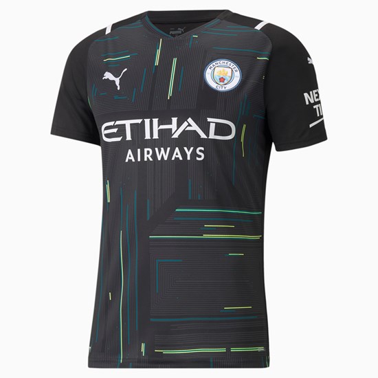 Puma Manchester City Goalkeeper Replica Jersey Herre Svarte Hvite | 571PAJUDH