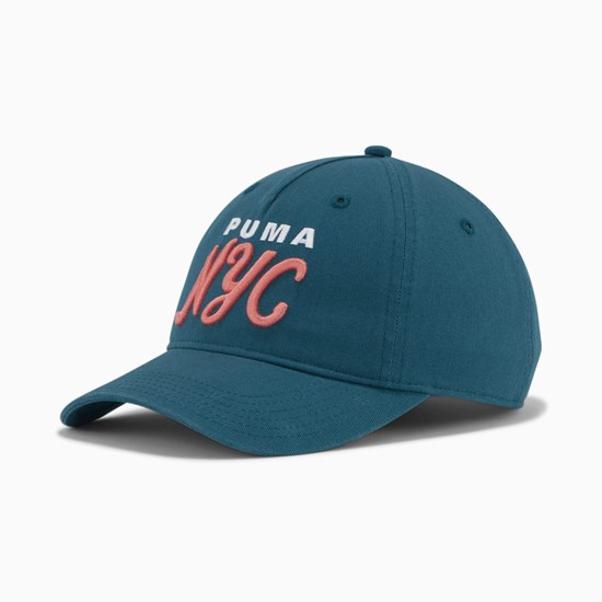 Puma PUMA NYC Birchbrook Adjustable Hatt Dame Blå | 957FHXIAK