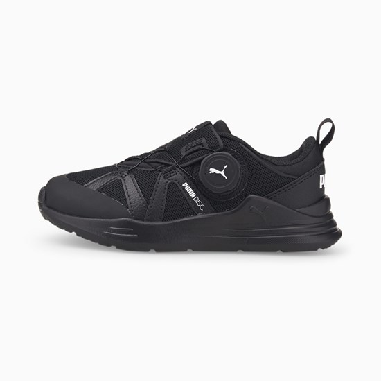 Puma PUMA Wired Run Disc Little Joggesko Gutt Svarte Hvite | CG8021376