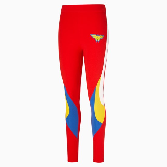 Puma PUMA x DC Justice League Wonder Leggings Dame Rød | 698KYDZQL