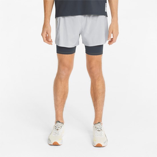 Puma PUMA x FIRST MILE 5" 2-in-1 Jogge Shorts Herre Mørke | RC9347506