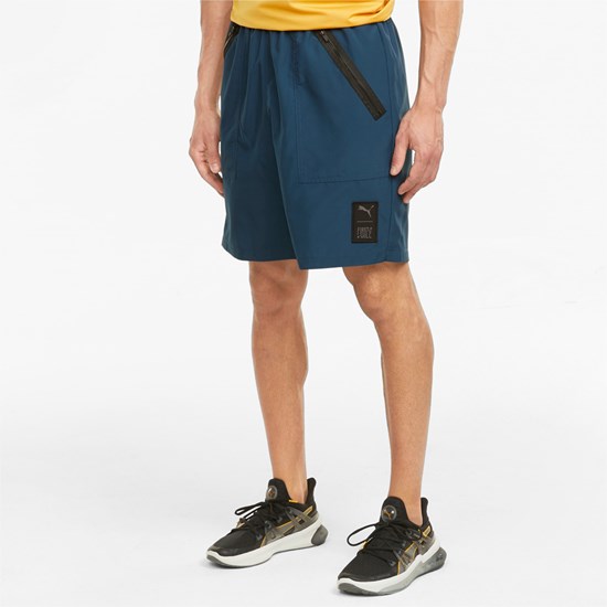 Puma PUMA x FIRST MILE Woven Trenings Shorts Herre Blå | NX8054196