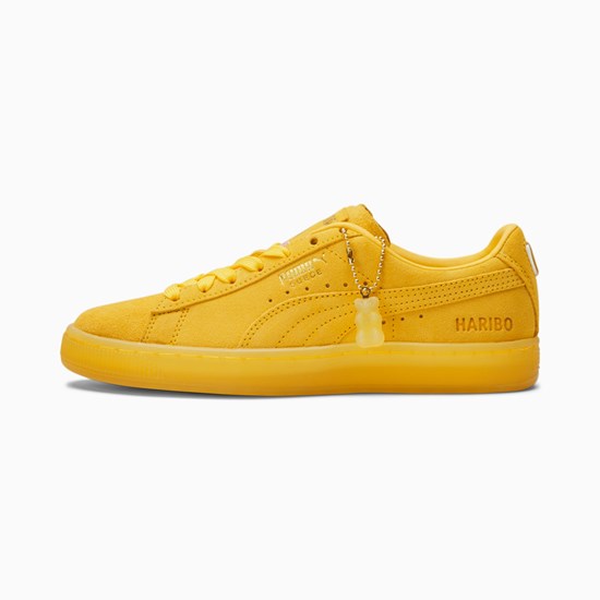 Puma PUMA x HARIBO Suede JR Joggesko Gutt Mimosa / Mimosa | JW2467051