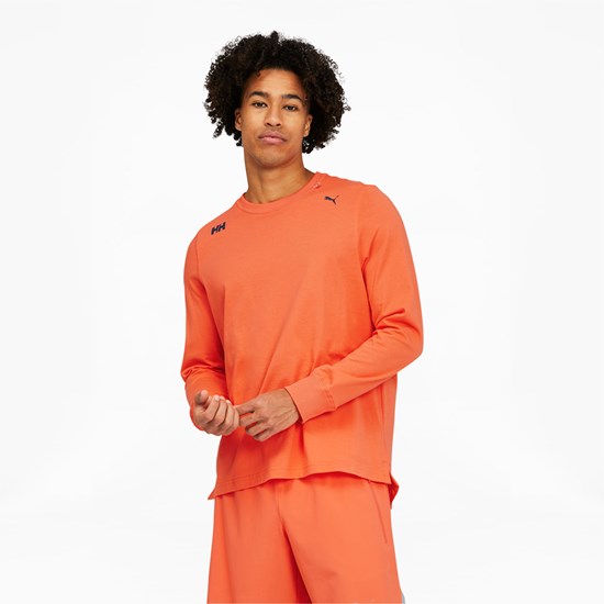 Puma PUMA x HELLY HANSEN Long Sleeve Løpe Tskjorte Herre Korall | 068ATSLYQ