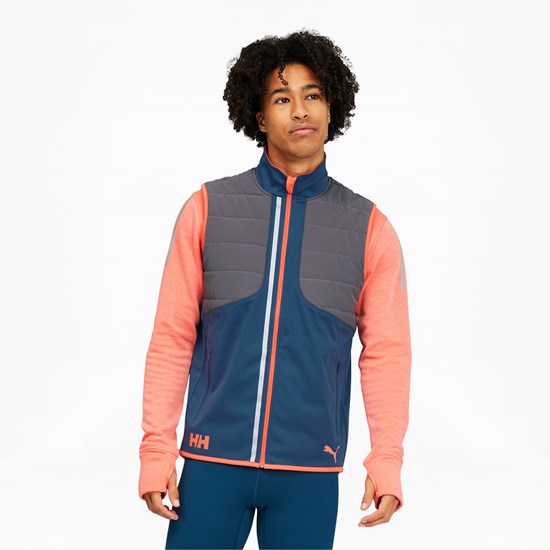 Puma PUMA x HELLY HANSEN Vest Herre Blå Korall | YH2947385