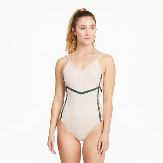 Puma PUMA x LIBERTY Forever Luxe Trenings Leotard Dame Birch | 521KFDRCV