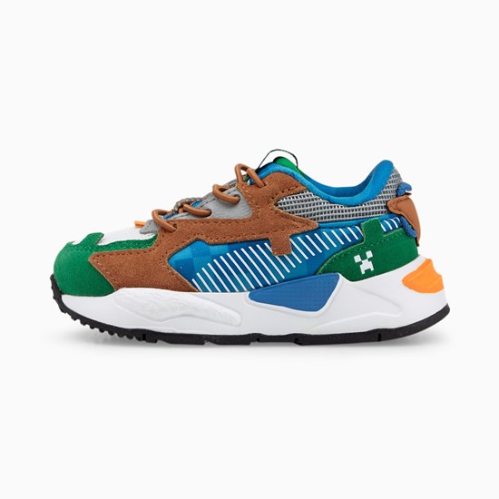 Puma PUMA x MINECRAFT RS-Z Toddler Joggesko Gutt Grønn | HO2680473