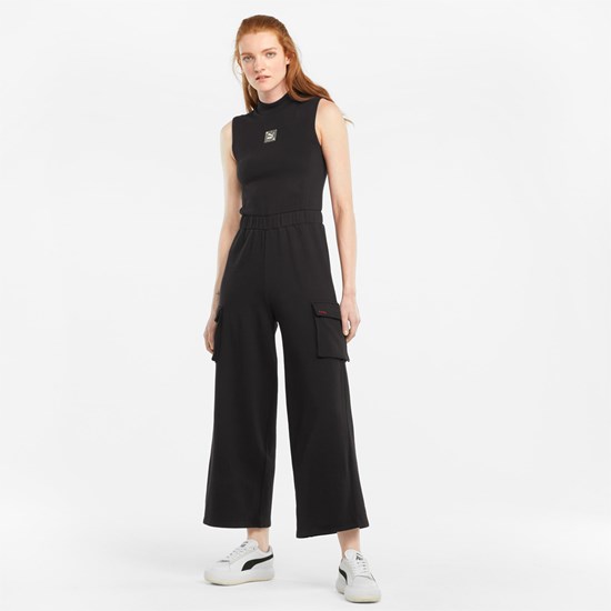 Puma RE.GEN Jumpsuit Dame Svarte | 807TNYKXF