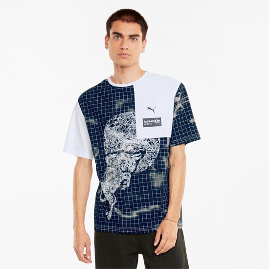 Puma Red Bull Racing Printed Løpe Tskjorte Herre Hvite | 572LHCPIB