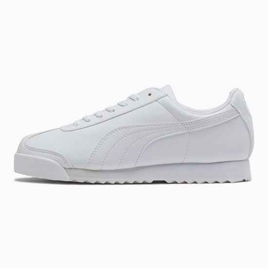 Puma Roma Basic JR Joggesko Gutt Hvite Lyse | MB3694275