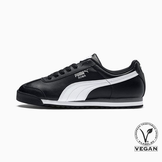 Puma Roma Basic Joggesko Dame Svarte Hvite Sølv | YE8652134