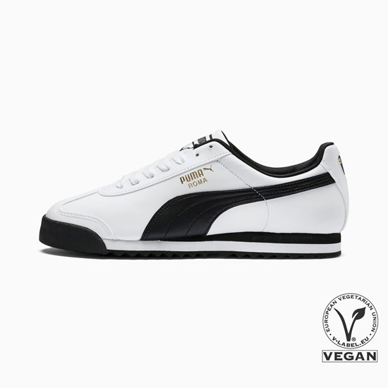 Puma Roma Basic Joggesko Herre Hvite Svarte | YL6401827