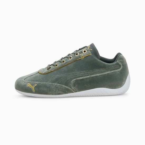 Puma Speedcat Velvet Joggesko Dame Grønn Gull | TE4987250