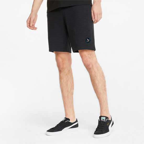 Puma Sportswear by PUMA Printed Shorts Herre Svarte Svarte | MK5382796