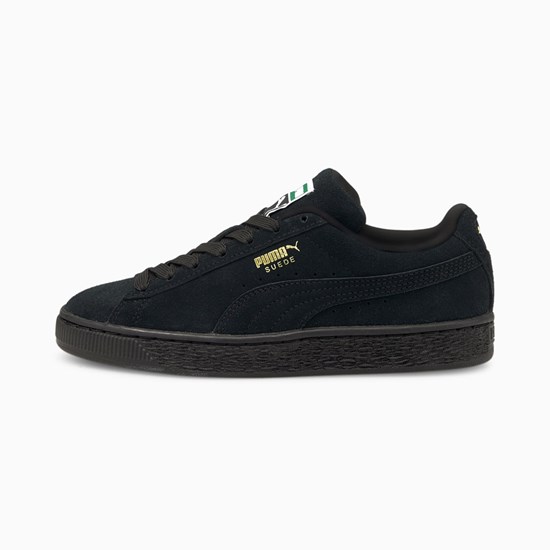 Puma Suede Classic XXI JR Joggesko Gutt Svarte Svarte | UE9324105