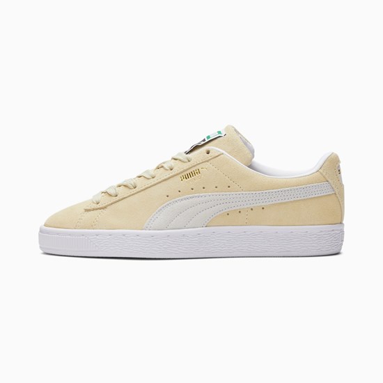 Puma Suede Classic XXI Joggesko Dame Gul Hvite | SE8236045