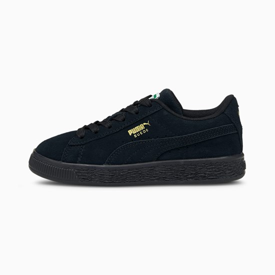 Puma Suede Classic XXI Little Joggesko Gutt Svarte Svarte | PE4015962