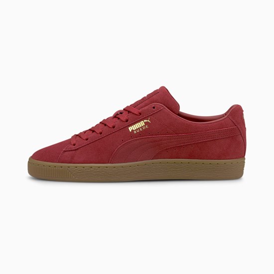 Puma Suede Gum Joggesko Herre Rød | HI2035678