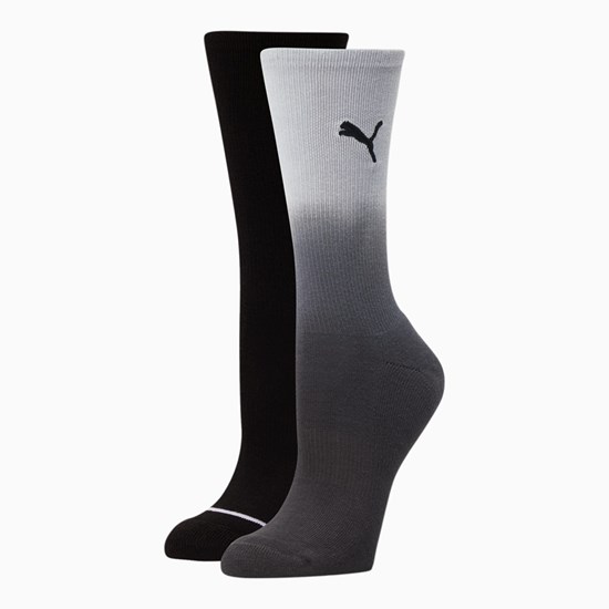 Puma Terry Crew Socks [2 Pack] Sokker Dame Svarte | ZP7295483